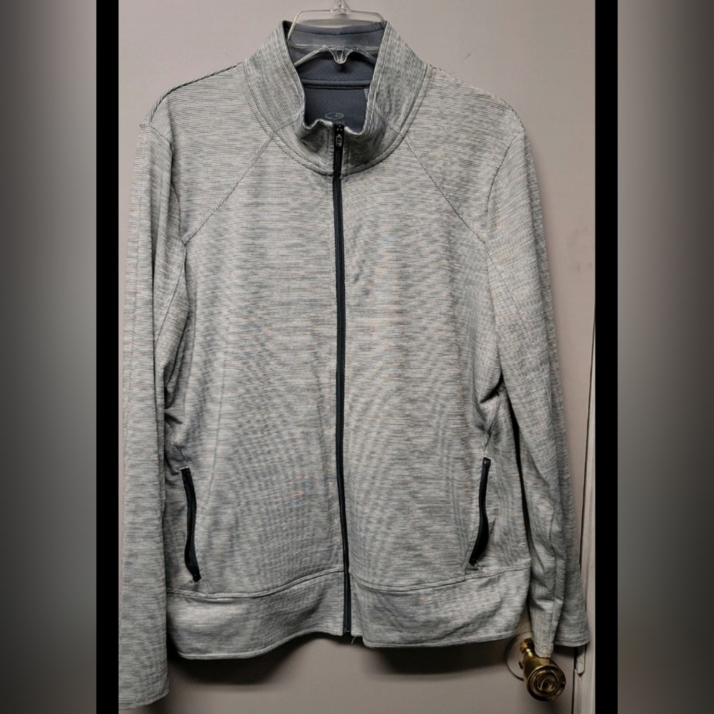 Champion Duo Dry Womens Long Sleeved Zip Activewear Top Size XL